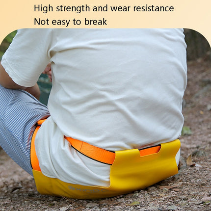 XINDA XD-A9554 Rappelling Belt Climbing Rope Sit Hip Pad PVC Seat Belt Pad(Yellow)-garmade.com