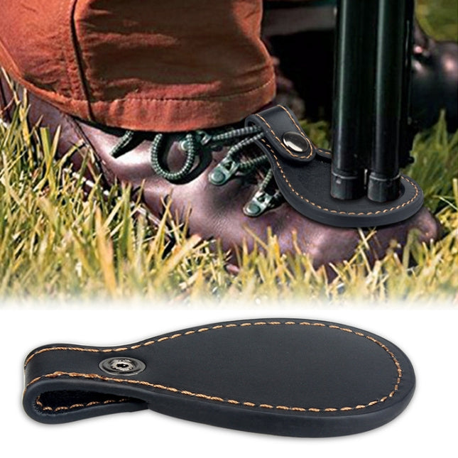 Hunting Tool Leather Toe Protection Placement Mat(Black)-garmade.com