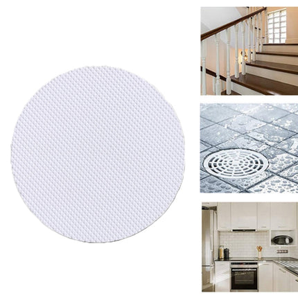 6 PCS / Pack 10cm Bathroom Steps Round PEVA Non-Slip Stickers(White)-garmade.com