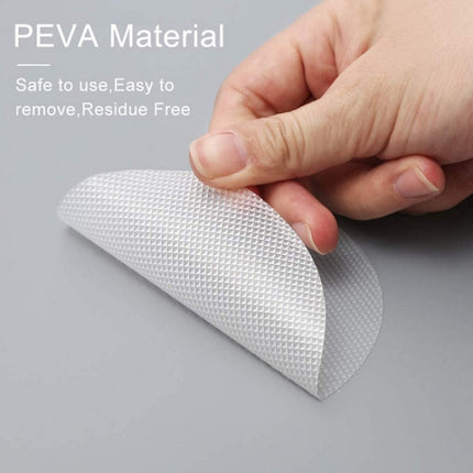 6 PCS / Pack 10cm Bathroom Steps Round PEVA Non-Slip Stickers(White)-garmade.com