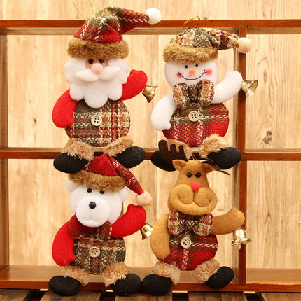 2PCS Christmas Home Decor Hanging Onaments Dolls Christmas Tree Decorations(Elk)-garmade.com