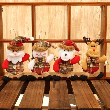 2PCS Christmas Home Decor Hanging Onaments Dolls Christmas Tree Decorations(Snowman)-garmade.com