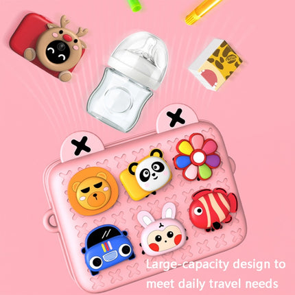DIY Cute Cartoon Waterproof Kids Messenger Bag(Pink)-garmade.com