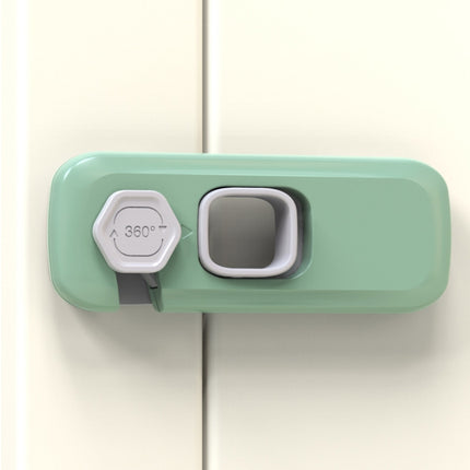Children Anti-pinch Hand-opening Door Safety Lock(Green)-garmade.com