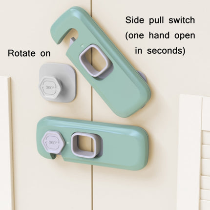 Children Anti-pinch Hand-opening Door Safety Lock(Light Gray)-garmade.com