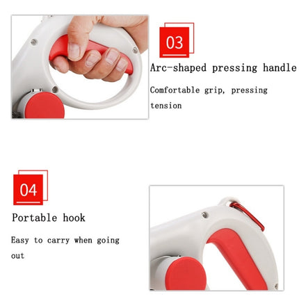 Portable Pet Toilet Picker With Garbage Bag(Red)-garmade.com