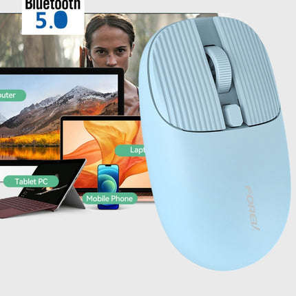 FOREV FV-198 4 Keys 1600 DPI Bluetooth 5.0 Mouse(Pink)-garmade.com