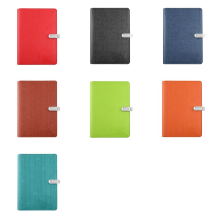 A5 Three-Dimensional Leather Pattern Notebook Set With 16GB U Disk, Specification: U Disk Style(Sky Blue)-garmade.com