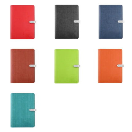 A5 Three-Dimensional Leather Pattern Notebook Set With 16GB U Disk, Specification: U Disk Style(Brown)-garmade.com