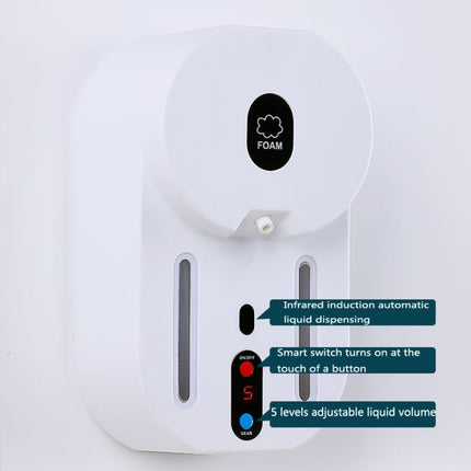 KLC-600 Automatic Induction Soap Dispenser Foam Hand Washing Device, Style: Battery Liquid Version-garmade.com