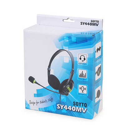 SOYTO SY440MV Teaching Office Network Class Student Education Computer Headset, Style: Black PC-garmade.com