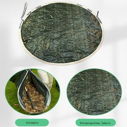 Foldable Garden Leaf Collection Storage Bag, Specification: Diameter 140cm(Green)-garmade.com