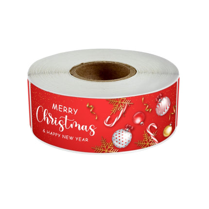 120sheets/roll Christmas Long Strip Gift Box Seal Sticker(M4)-garmade.com