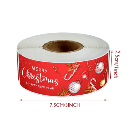 120sheets/roll Christmas Long Strip Gift Box Seal Sticker(M7)-garmade.com