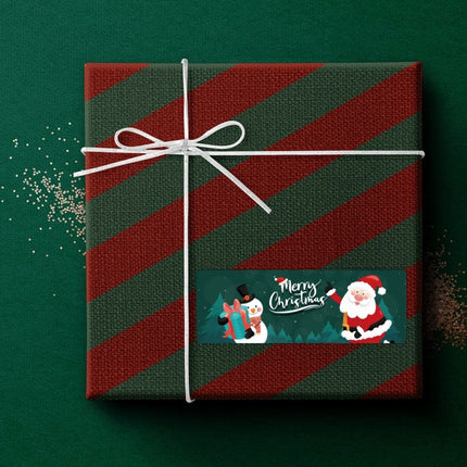 120sheets/roll Christmas Long Strip Gift Box Seal Sticker(M7)-garmade.com