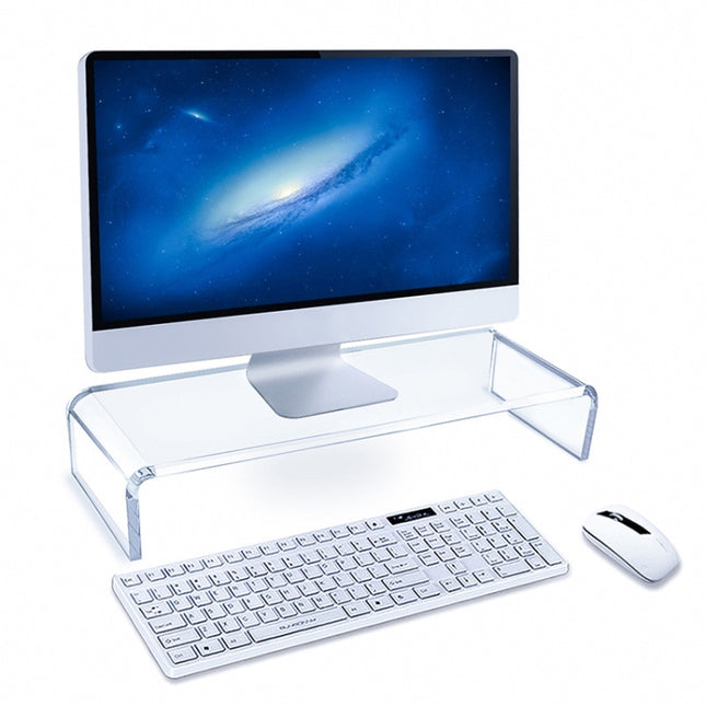 SYC0043 2 PCS Computer Monitor Desktop Increased Acrylic Base-garmade.com