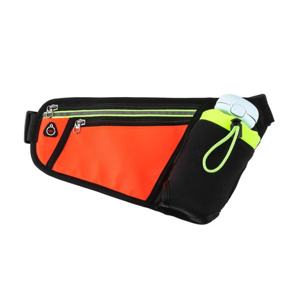 Triangle Sports Running Waist Bag Mobile Phone Water Bottle Bag, Size: 10 inch(Orange)-garmade.com
