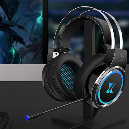 Heir Audio Head-Mounted Gaming Wired Headset With Microphone, Colour: X9 Single Hole (Black)-garmade.com
