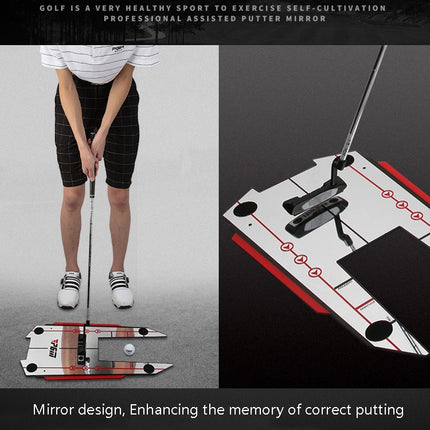 PGM JZQ015 Golf Training Device Push Swing Practice Mirror Correct Posture Device(Correct Swing Plate)-garmade.com