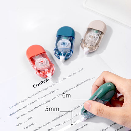 5 PCS Deli NS156 6m Portable Mini Correction Tape(Random Color)-garmade.com