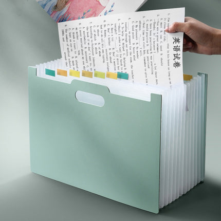 Deli A4 Vertical Organ Bag Can Hold Test Papers And Organize Folders(Light Grey)-garmade.com