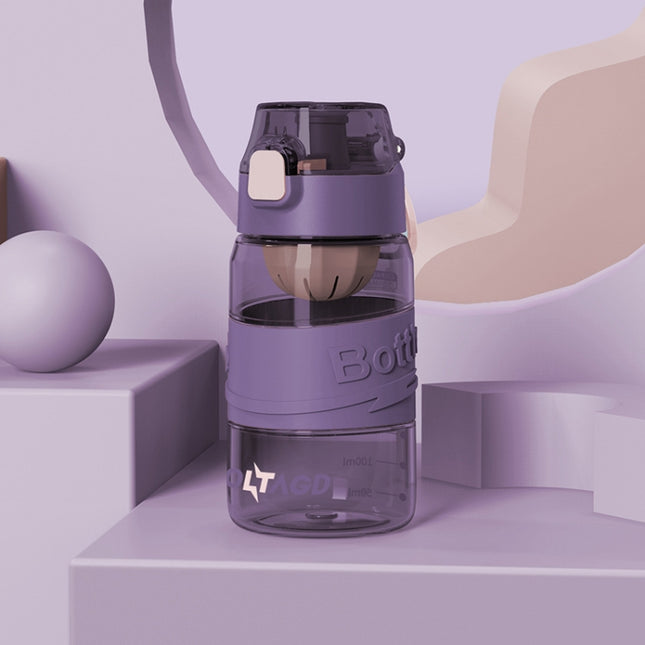 8012 Outdoor Large Capacity Sports Cup Anti-impact Fitness Kettle, Capacity: 500ml (Storm Purple)-garmade.com