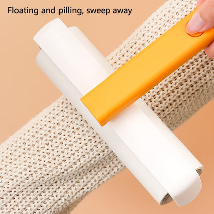 4334 Multifunctional Rotating Hair Sticking Device Clothes Hair Removal Roller Brush(Yellow)-garmade.com