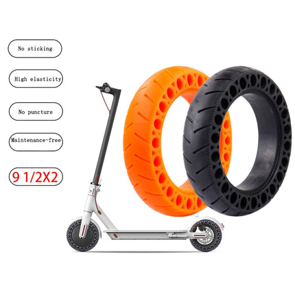 9.5 inch Electric Scooter Shock-Absorbing Honeycomb Solid Tires For Xiaomi Mijia M365(Black)-garmade.com