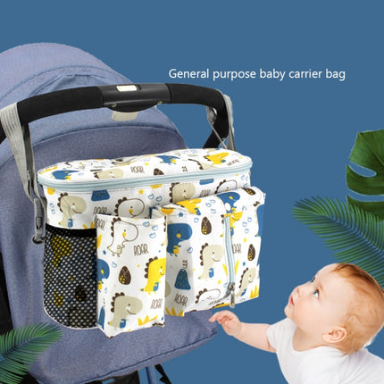 Multifunctional Baby Stroller Storage Bag, Colour: White Dinosaur-garmade.com