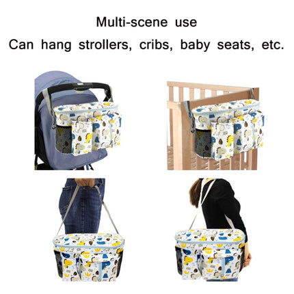 Multifunctional Baby Stroller Storage Bag, Colour: Yellow Zoo-garmade.com