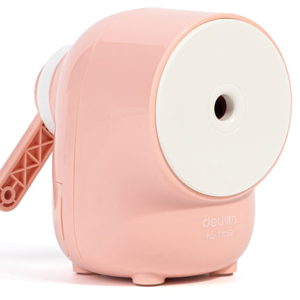 Deli 71169 Student Automatic Pen Pencil Sharpener Manual Pencil Sharpener(Cute Pink)-garmade.com