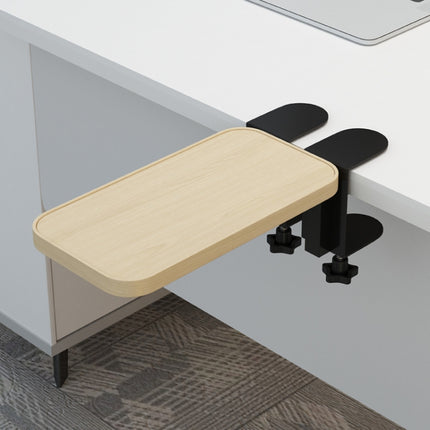 Computer Desk Rotatable Arm(Oak Color Wooden Board)-garmade.com
