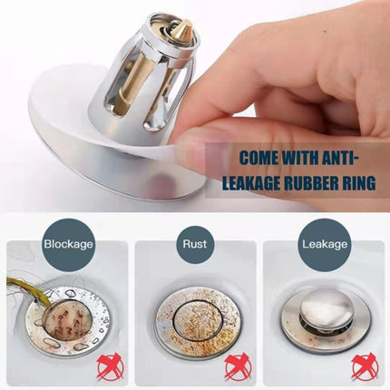 Basin Drain Bounce Core Push-Type Leaking Plug(Bouncing Core)-garmade.com