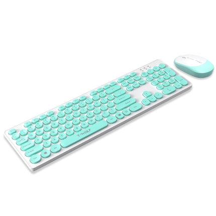T-WOLF TF770 Mechanical Feel Wireless Gaming Keyboard And Mouse Set(Blue)-garmade.com
