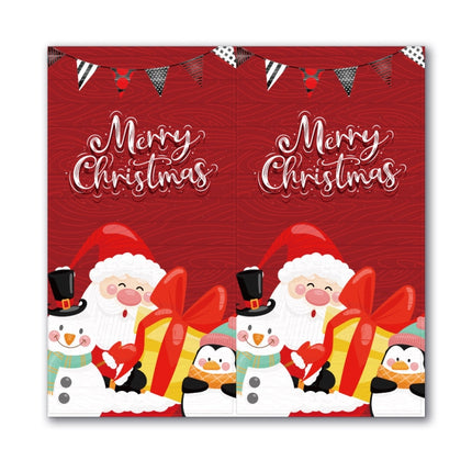 4 Packs Merry Christmas Rectangular Gift Box Seal Stickers(C3)-garmade.com