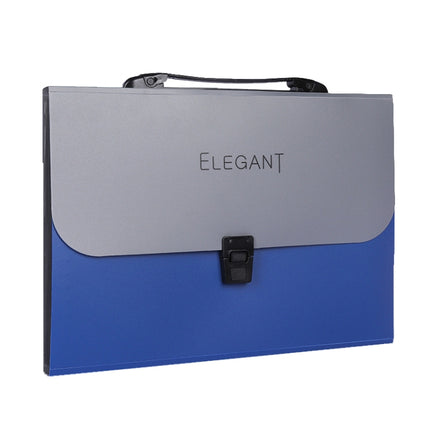 ChuangSheng A4 Hand Ventilation Piano Bag Student Document Storage Plastic Folder(8023 Blue)-garmade.com