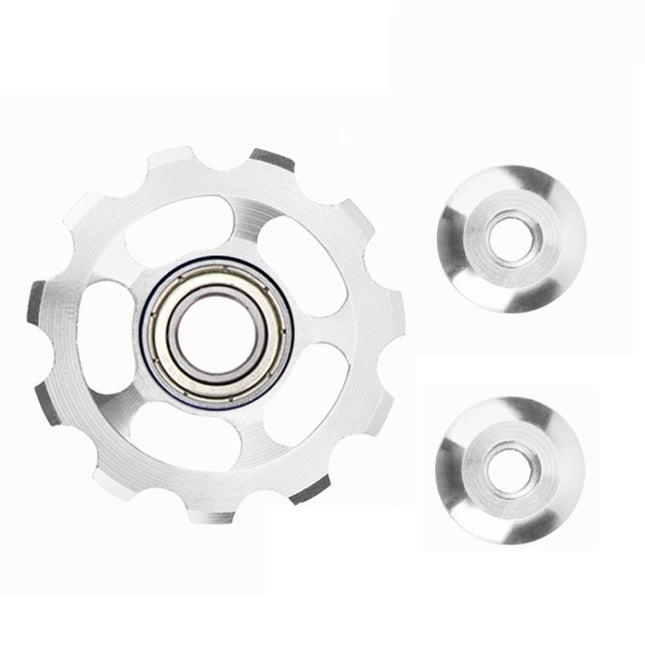5 PCS Mountain Bicycle Flywheel Guide Wheel(Silver)-garmade.com