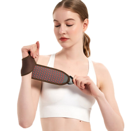 2 PCS Self-Heating And Anti-Sprain Wiist Brace(Brown)-garmade.com