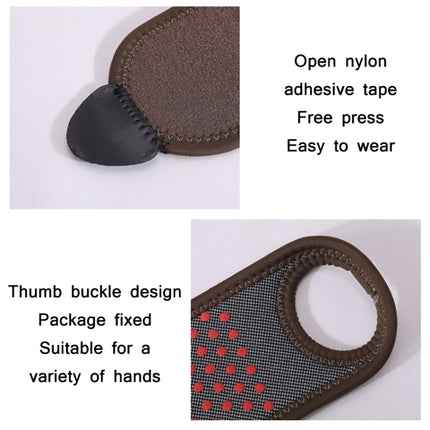 2 PCS Self-Heating And Anti-Sprain Wiist Brace(Brown)-garmade.com