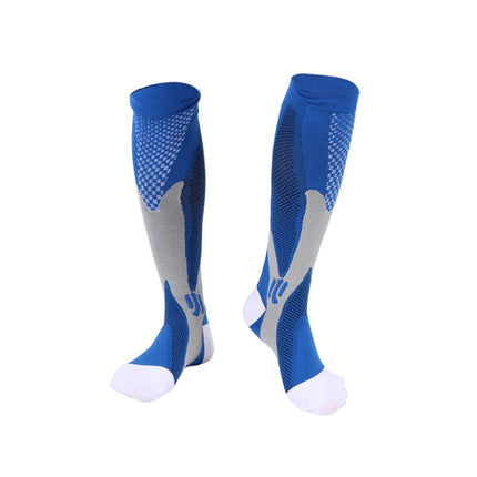 3 Pairs Magic Compression Elastic Socks Men And Women Riding Socks Football Socks, Size: XXL(Orchid)-garmade.com