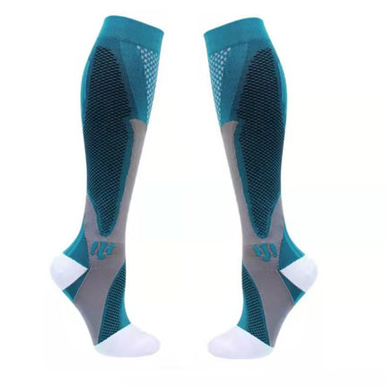 3 Pairs Magic Compression Elastic Socks Men And Women Riding Socks Football Socks, Size: XXL(Ink)-garmade.com