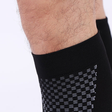 3 Pairs Magic Compression Elastic Socks Men And Women Riding Socks Football Socks, Size: XXL(Black)-garmade.com