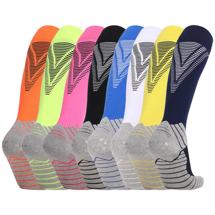 Thick Terry Non-Slip Sports Socks Over The Knee Stockings, Size: Childrens Free Size(Sapphire)-garmade.com