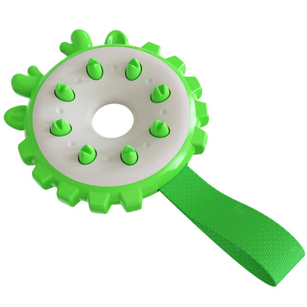 Ring Dog Toothbrushes Training Interactive Bite Dog Milling Toys(Green)-garmade.com