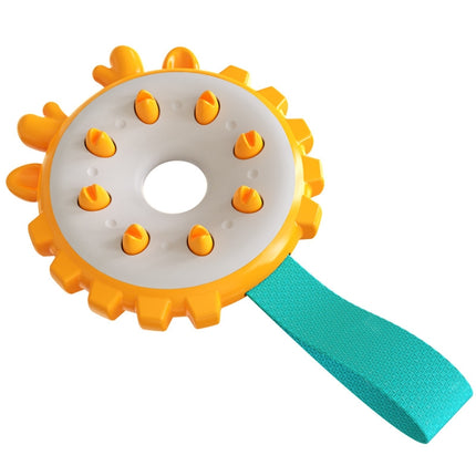 Ring Dog Toothbrushes Training Interactive Bite Dog Milling Toys(Orange)-garmade.com
