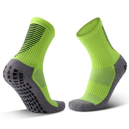 Adult Thick Towel Football Socks Non-Slip Wear-Resistant Tube Socks, Size: Free Size(Green)-garmade.com