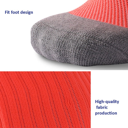 Adult Thick Towel Football Socks Non-Slip Wear-Resistant Tube Socks, Size: Free Size(Black)-garmade.com
