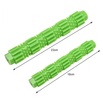 3 PCS PT025 Dog Mask Tooth Rod TPR Dog Toothbrush(Small Green)-garmade.com