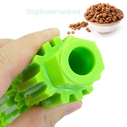 3 PCS PT025 Dog Mask Tooth Rod TPR Dog Toothbrush(Small Green)-garmade.com