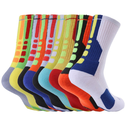 2 Pairs Adult Mid Tube Socks Thick Terry Basketball Socks, Size: Free Size(Sky Blue)-garmade.com